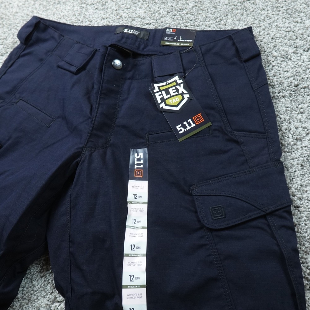 NEW 5.11 Tactical Pants Womens 12 Blue Stryke Cargo Utility Flex Tac Stretch EMS